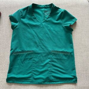 FIGS Hunter Green Scrub Top